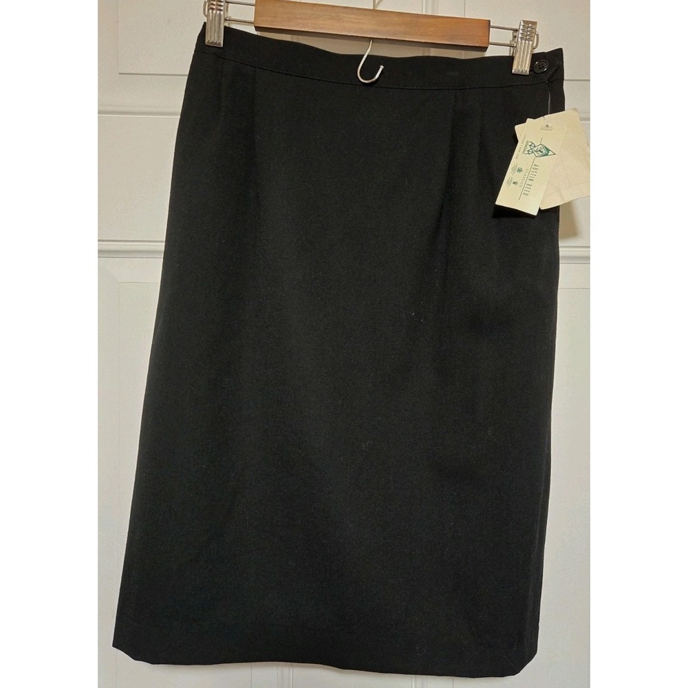 Austin Reed Skirt Size 10 Vintage‎ 100% Wool Made USA Black NWT NEW